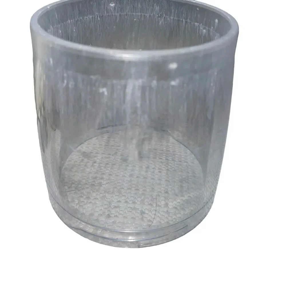 Pampered Chef Food Chopper 2585 Manual Processor Rotating Blades Cover Stainless